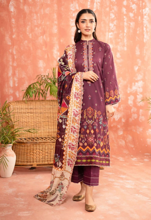 A9 HANIA Digital Printed Embroidered Lawn Collection