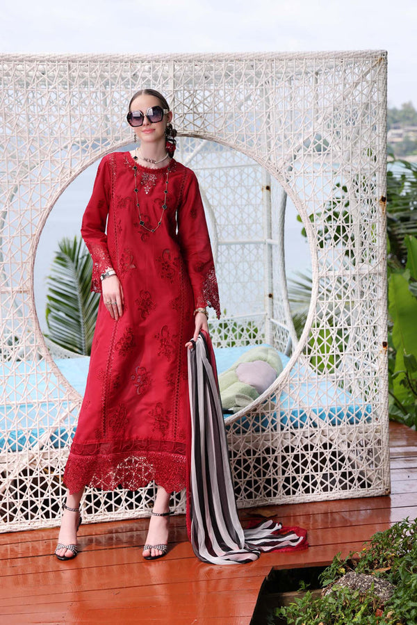 D-8A NOOR Luxe Printkari Lawn Collection