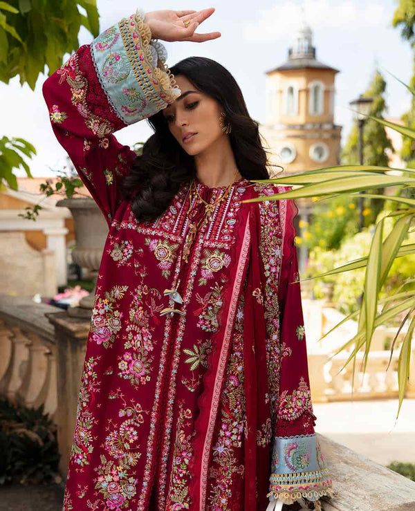Rouge (D8-A) Ilana Eid Luxury Lawn Collection