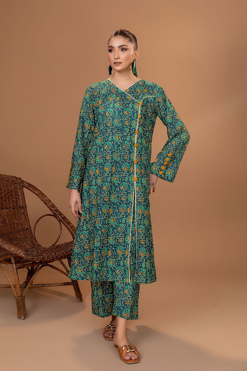 2P PRINTED SUIT LAWN PRET (SHIRT/TROUSER)