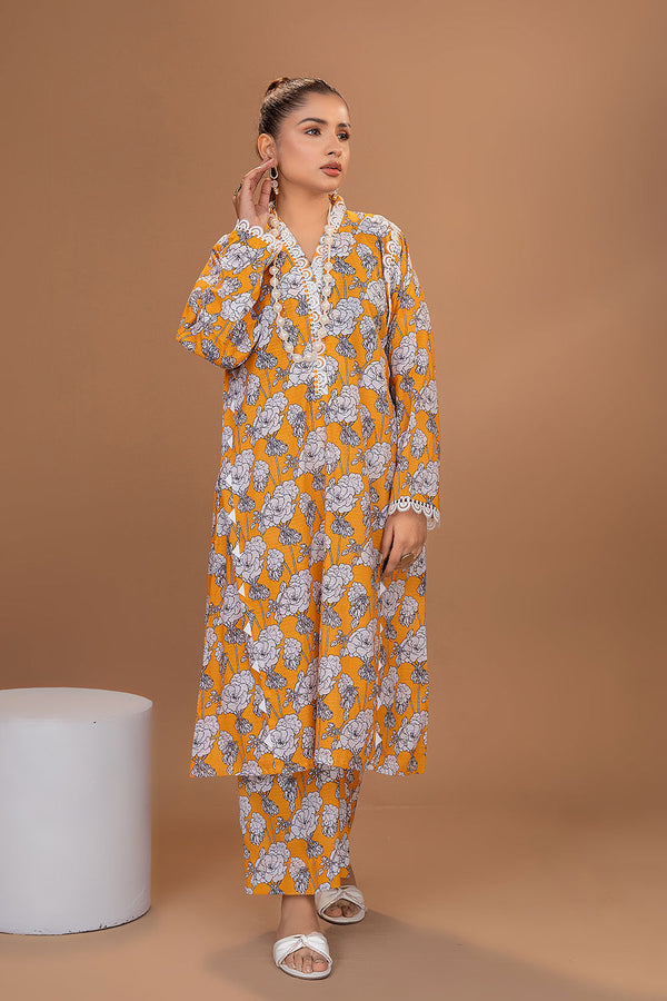 2P PRINTED SUIT LAWN PRET (SHIRT/TROUSER)